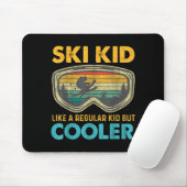 Ski Kid Like A Regular Kid But Cooler Skiing Lover マウスパッド (マウス)