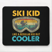 Ski Kid Like A Regular Kid But Cooler Skiing Lover マウスパッド (正面)