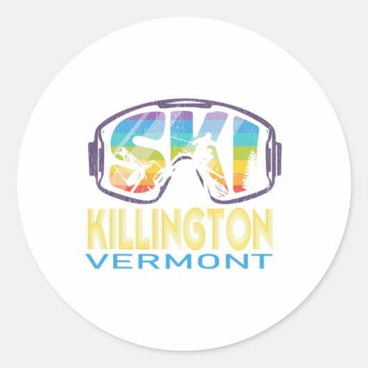Ski Killington Vermont Skiing Vacation  ラウンドシール (正面)