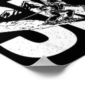 Ski Life Comes First Funny Skiing Graphic Mountain ポスター (角)