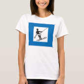Ski Lift Sign Womens T-Shirt Tシャツ (正面)