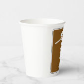 Ski Lift Symbol Rustic Winter Sports Icon 紙コップ (右)