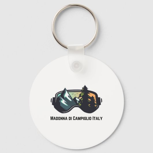 Ski Madonna Di Campiglio Italy Mountain Skiing T M キーホルダー (正面)