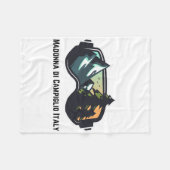 Ski Madonna Di Campiglio Italy Mountain Skiing T M フリースブランケット (正面(横))