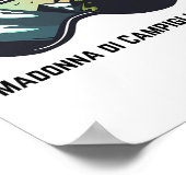 Ski Madonna Di Campiglio Italy Mountain Skiing T M ポスター (角)