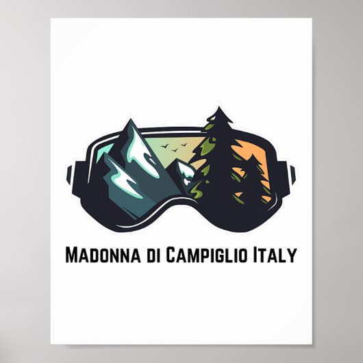 Ski Madonna Di Campiglio Italy Mountain Skiing T M ポスター (正面)