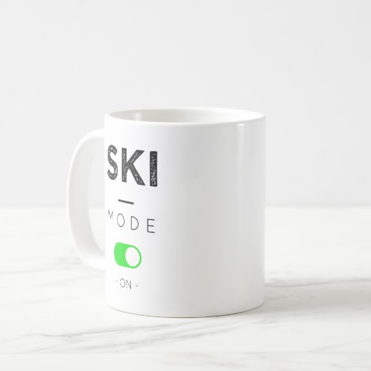 Ski mode-on コーヒーマグカップ (正面左)