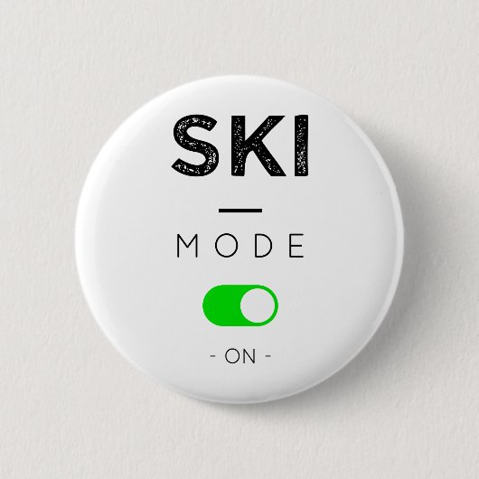 Ski mode-on 缶バッジ (正面)