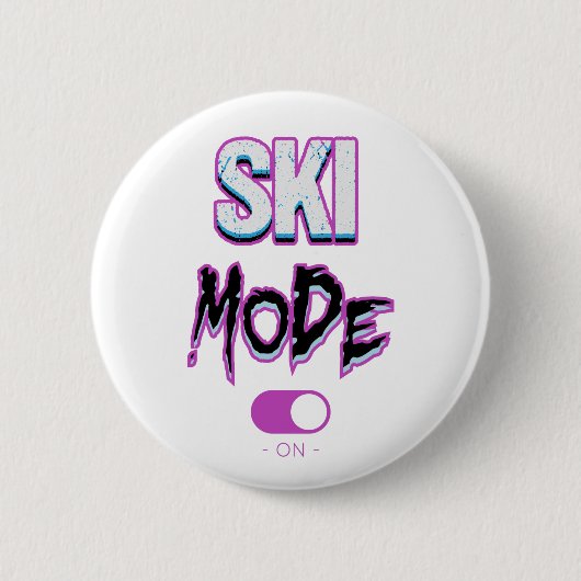 Ski mode-on- 缶バッジ (正面)