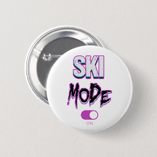 Ski mode-on- 缶バッジ (正面&裏面)
