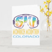 Ski Monarch Mountain Colorado Skiing Vacation カード (黄色い花)