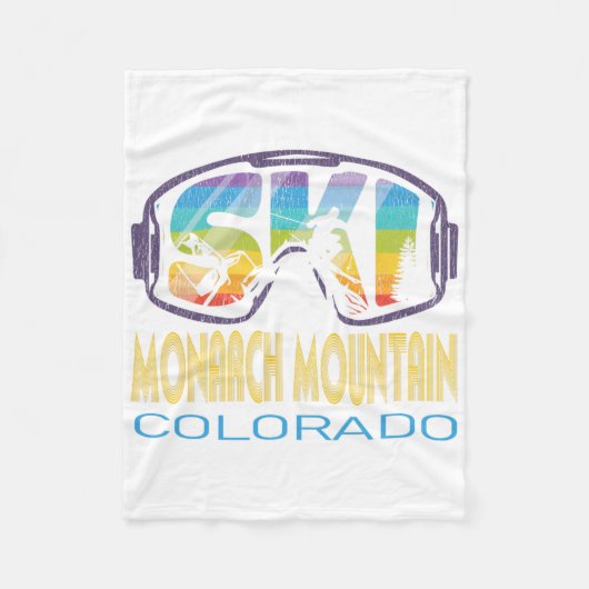 Ski Monarch Mountain Colorado Skiing Vacation  フリースブランケット (正面)