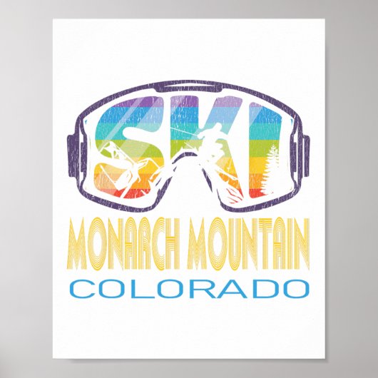 Ski Monarch Mountain Colorado Skiing Vacation ポスター (正面)