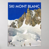 Ski Mont Blanc，フランス ポスター (正面)