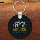 Ski Mount La Crosse Wisconsin Skiing Vacation  キーホルダー (正面)