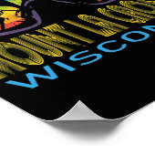 Ski Mount La Crosse Wisconsin Skiing Vacation  ポスター (角)