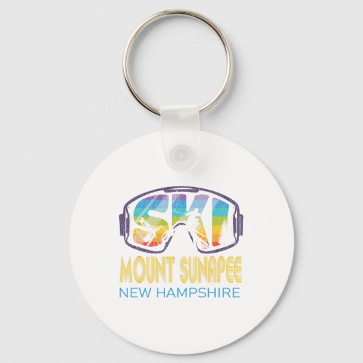 Ski Mount Sunapee New Hampshire Skiing Vacation キーホルダー (正面)