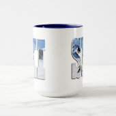 SKI - Mountain Winter Sports Design マグカップ (中央)