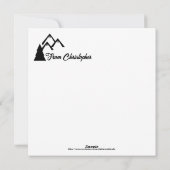 Ski Mt. Baker, Washington - Man Skier, Yellow文字 シーズンカード (裏面)