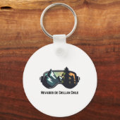Ski Nevados De Chillan Chile Mountain Skiing T Men キーホルダー (正面)
