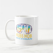 Ski Nubs Nob Michigan Skiing Vacation  コーヒーマグカップ (左)