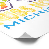 Ski Nubs Nob Michigan Skiing Vacation ポスター (角)