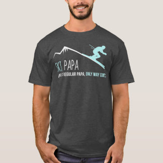 Ski Papa  Funny Cute Winter Skiing Gift Tシャツ
