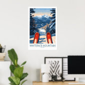 Ski Poster Whiteface Mountain Ski Resort 1 ポスター (ホームオフィス)