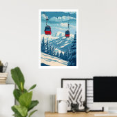 Ski Print Åre Sweden 1 ポスター (ホームオフィス)