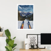 Ski Print Copper Mountain Colorado 1 ポスター (ホームオフィス)