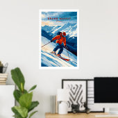 Ski Print Grand Massif France 1 ポスター (ホームオフィス)