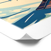 Ski Print Ischgl Austria 1 ポスター (角)