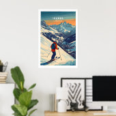 Ski Print Ischgl Austria 1 ポスター (ホームオフィス)
