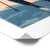 Ski Print Lech Zürs am Arlberg Austria 1 ポスター (角)