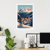 Ski Print Lech Zürs am Arlberg Austria 1 ポスター (ホームオフィス)