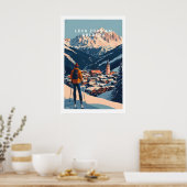 Ski Print Lech Zürs am Arlberg Austria 1 ポスター (キッチン)