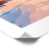 Ski Print Mayrhofen Austria 1 ポスター (角)