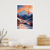 Ski Print Mayrhofen Austria 1 ポスター (キッチン)