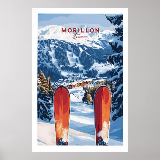 Ski Print Morillon France 1 ポスター (正面)