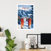 Ski Print Morillon France 1 ポスター (ホームオフィス)