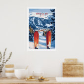 Ski Print Morillon France 1 ポスター (キッチン)