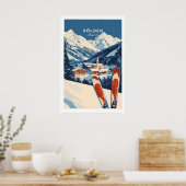 Ski Print Sölden Austria 1 ポスター (キッチン)