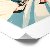 Ski Print Trysil Norway 1 ポスター (角)