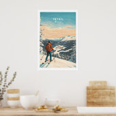 Ski Print Trysil Norway 1 ポスター (キッチン)
