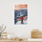 Ski Print Whiteface Mountain New York 1 ポスター (キッチン)