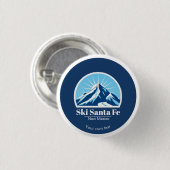 Ski Santa Fe New Mexico ski resort name 缶バッジ (正面&裏面)
