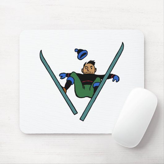 Ski Schi fahren skiing Unfall accident マウスパッド (マウス)