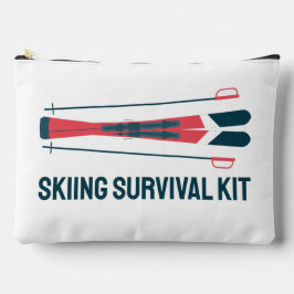 Ski Skiing Skier Winter Sports Funny Team Humor アクセサリーポーチ