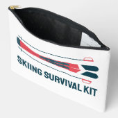 Ski Skiing Skier Winter Sports Funny Team Humor アクセサリーポーチ (見開き)