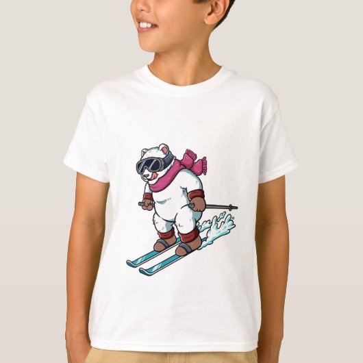 Ski Skiing  Tシャツ (正面)